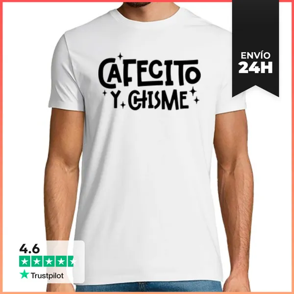 Camiseta Hombre Clásica Cafecito Y Chisme LaTostadora