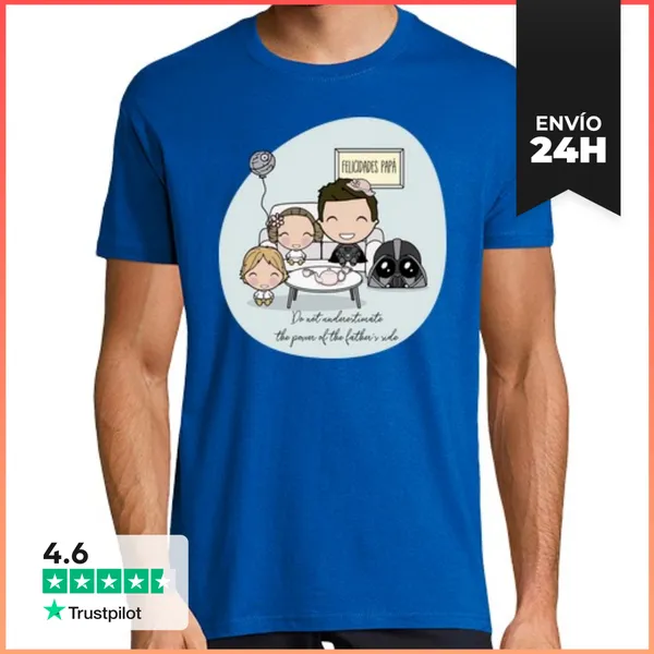 Camiseta Hombre Clásica Darth Vader E Hijos 2 LaTostadora