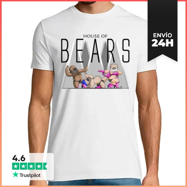 Camiseta Hombre Clásica HOUSE OF BEARS SILVER LaTostadora