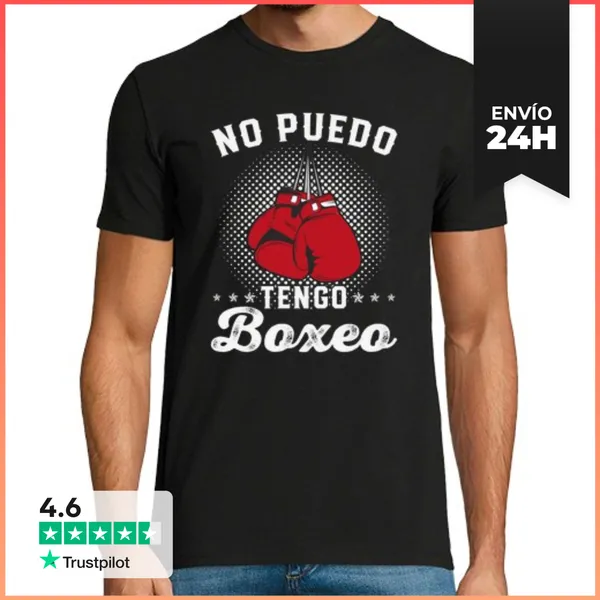 Camiseta Hombre Clásica No Puedo Tengo Boxeo LaTostadora