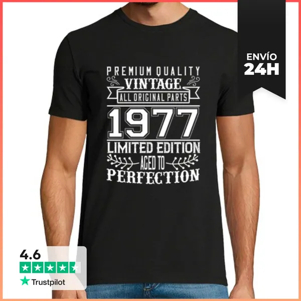 Camiseta Hombre Clásica Primera Calidad 1977 LaTostadora