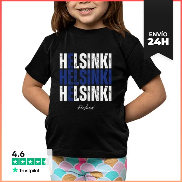 Camiseta Clásica Para Niños Amo Helsinki, Helsinki Finlandia