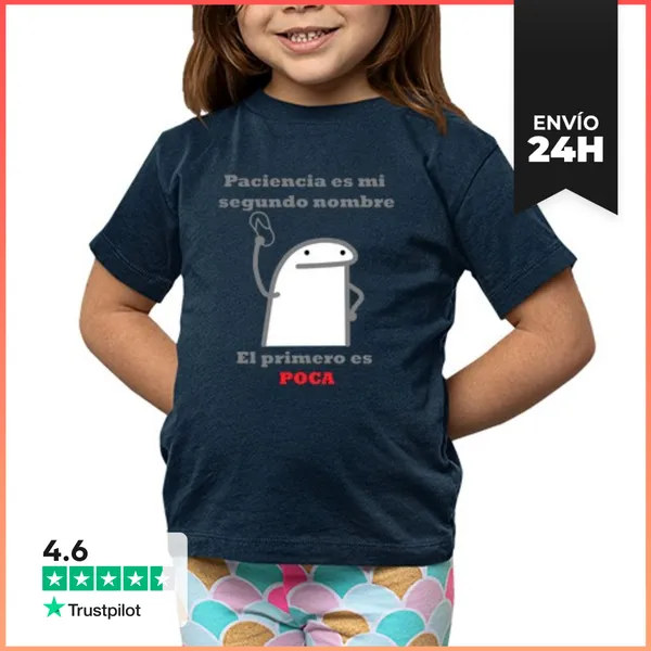 Camiseta Clásica Para Niños Paciencia Es Mi Segundo Nombre