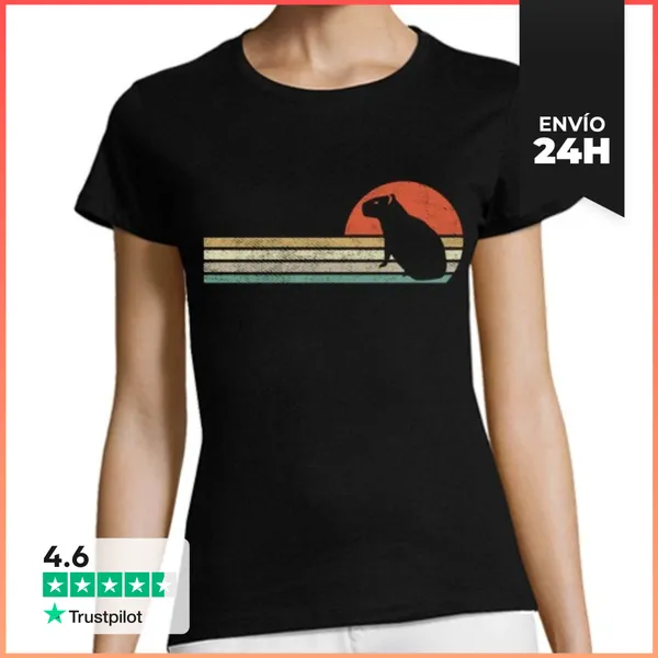 Camiseta Mujer Clásica Roedor Carpincho LaTostadora