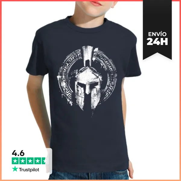 Camiseta Clásica Para Niños Spartan Paint LaTostadora