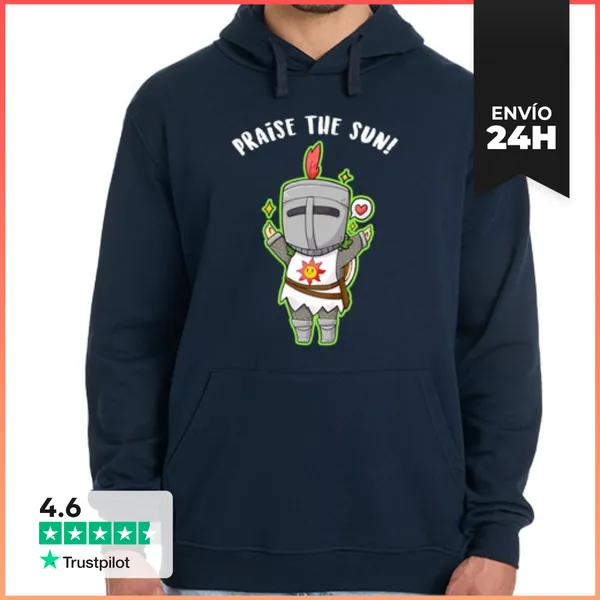 Sudadera Unisex Con Capucha Chibi Solaire - Dark Souls