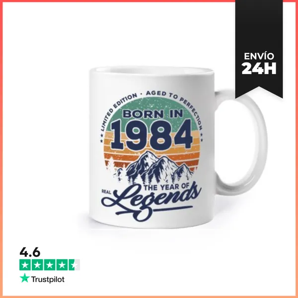 Taza Las Leyendas Reales Nacen En 1984 LaTostadora