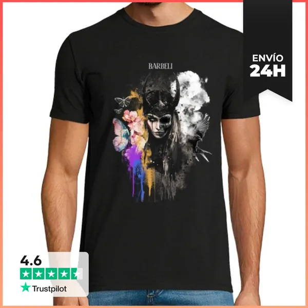 Camiseta Hombre Clásica Hela- Tonos Oscuros LaTostadora