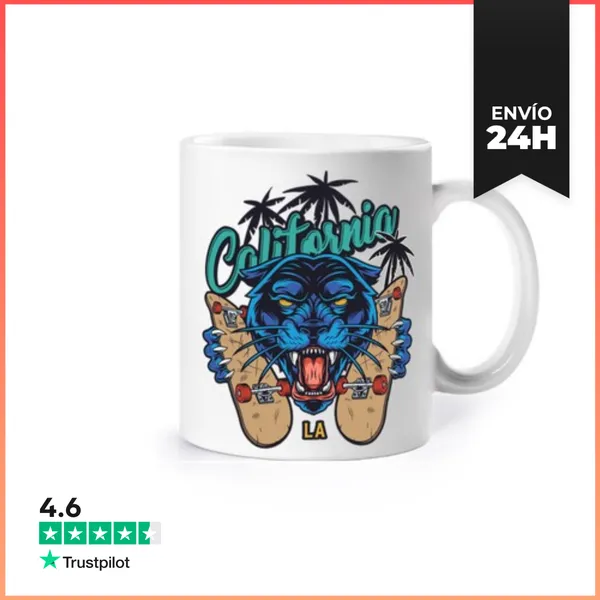Taza Skate Pantera LaTostadora