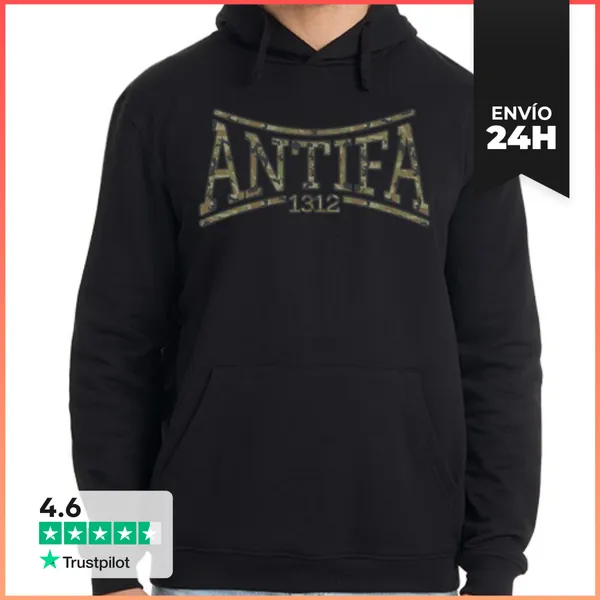 Sudadera Unisex Con Capucha Antifa LaTostadora