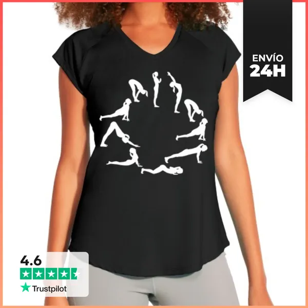 Camiseta Deportiva Mujer Yoga LaTostadora
