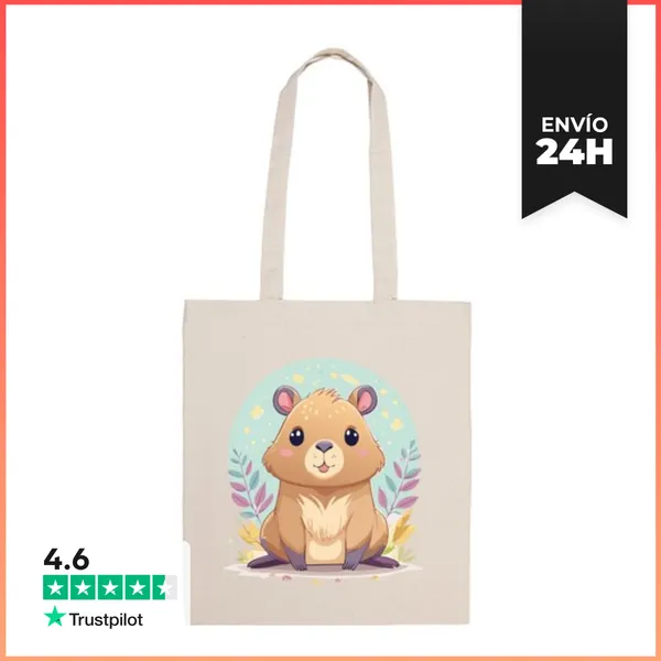 Bolsa De Tela Capibara Kawaii LaTostadora