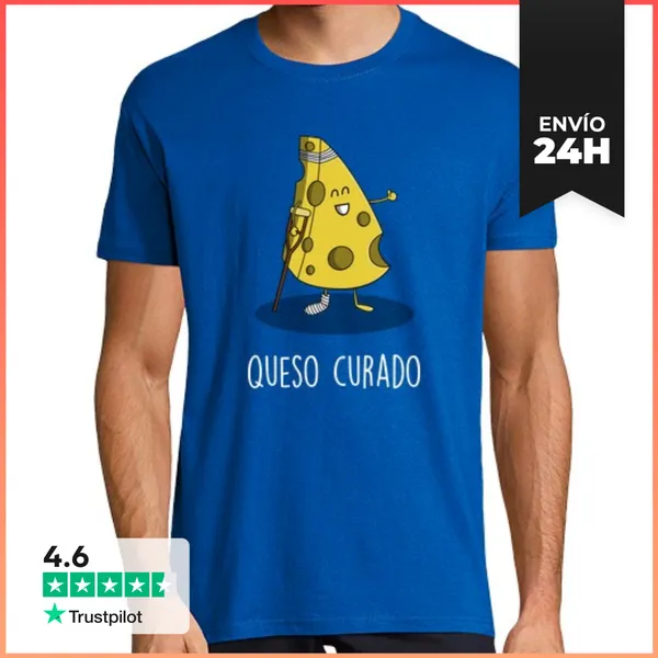 Camiseta Hombre Clásica Queso Curado LaTostadora