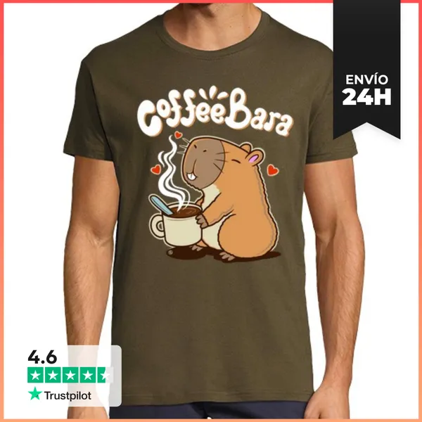Camiseta Hombre Clásica CoffeeBara LaTostadora
