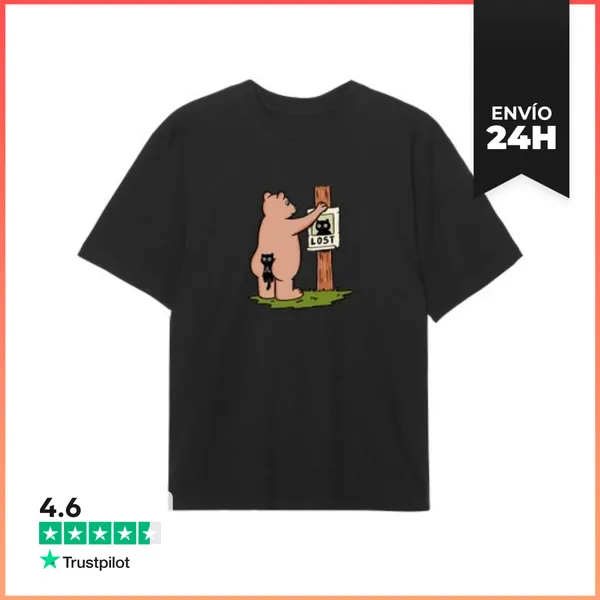 Camiseta Oversize Gato Perdido LaTostadora