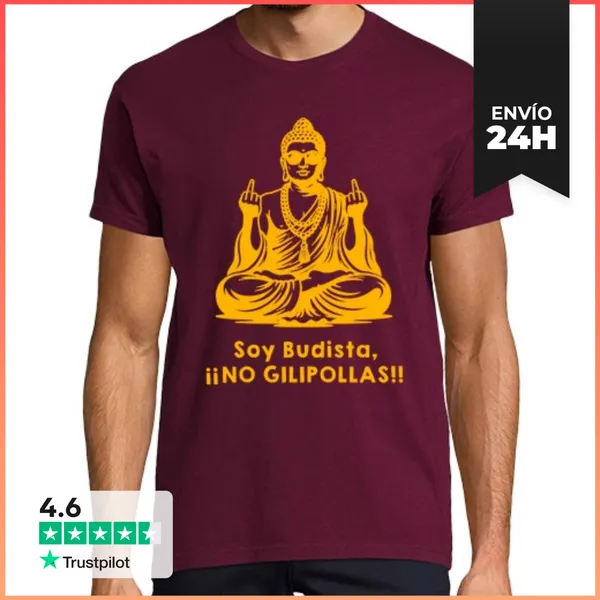 Camiseta Hombre Clásica SOY BUDISTA LaTostadora