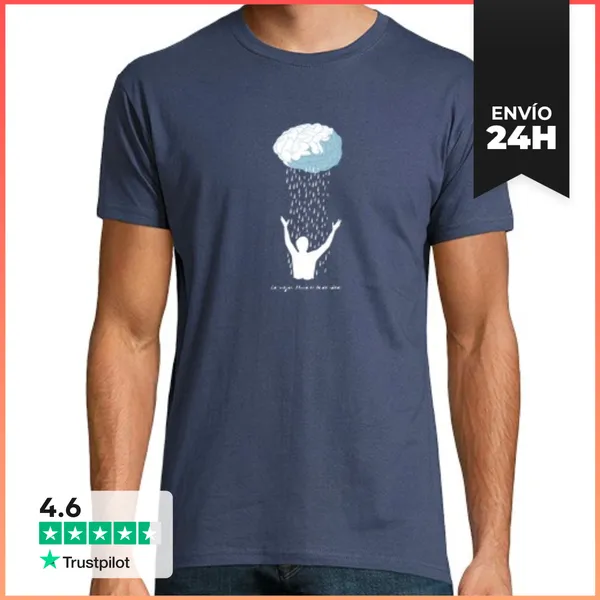 Camiseta Hombre Clásica Lluvia De Ideas 01 LaTostadora