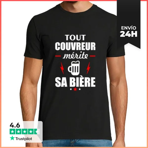Camiseta Hombre Clásica Techador Edificio Humor Regalo