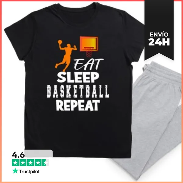 Pijama Comer Dormir Baloncesto Repetir Aros Am LaTostadora