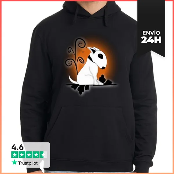 Sudadera Unisex Con Capucha Gotic Bull Terrier LaTostadora