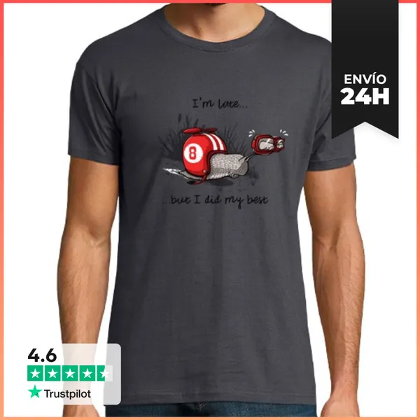 Camiseta Hombre Clásica I'm Late... LaTostadora