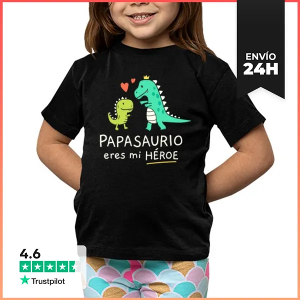 Camiseta Clásica Para Niños Papasaurio Eres Mi Héroe Regalos Día