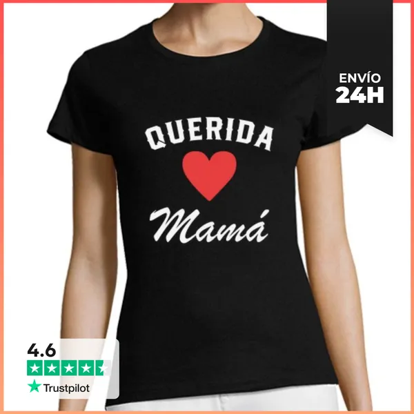Camiseta Mujer Clásica Querida Mamá LaTostadora