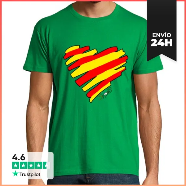 Camiseta Hombre Clásica Cor Català LaTostadora