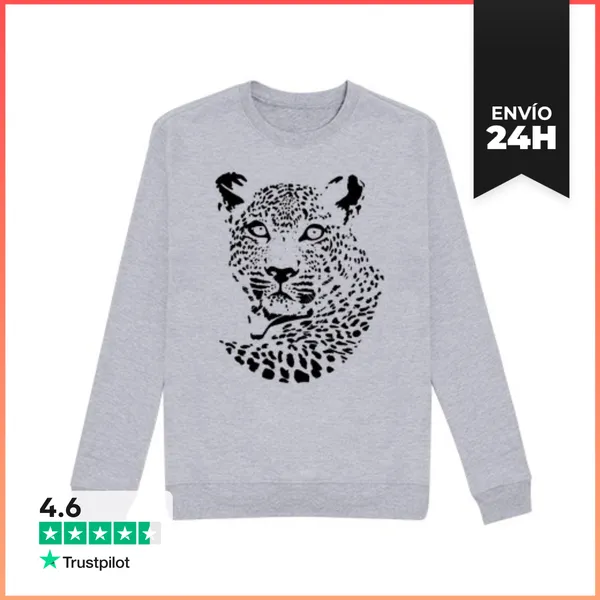 Sudadera Unisex Leopardo LaTostadora