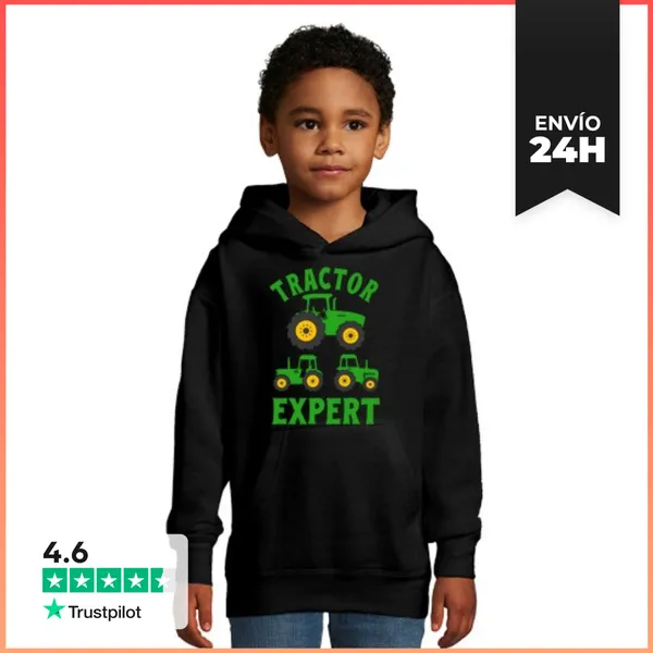 Sudadera Para Niños Con Capucha Niño Granjero Experto En