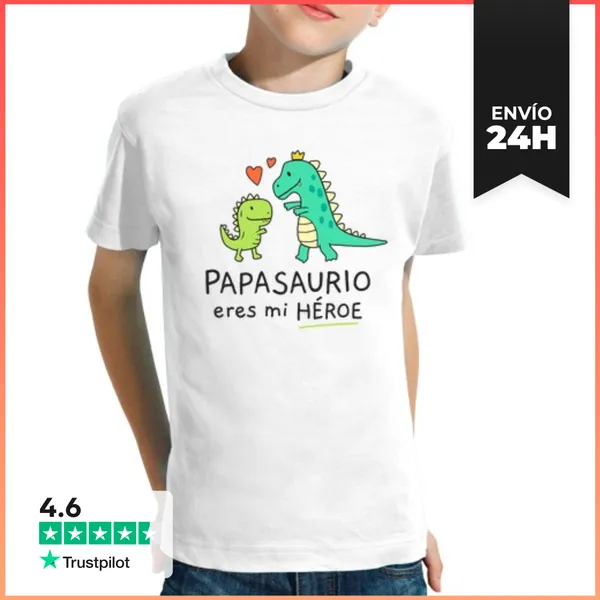 Camiseta Clásica Para Niños Papasaurio Eres Mi Héroe Regalos Día