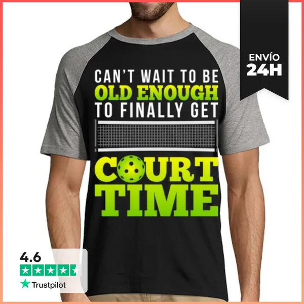 Camiseta Hombre, Estilo Béisbol Jugador De Pickleball Tiempo En