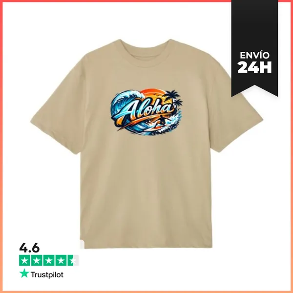 Camiseta Oversize Aloha Surf LaTostadora