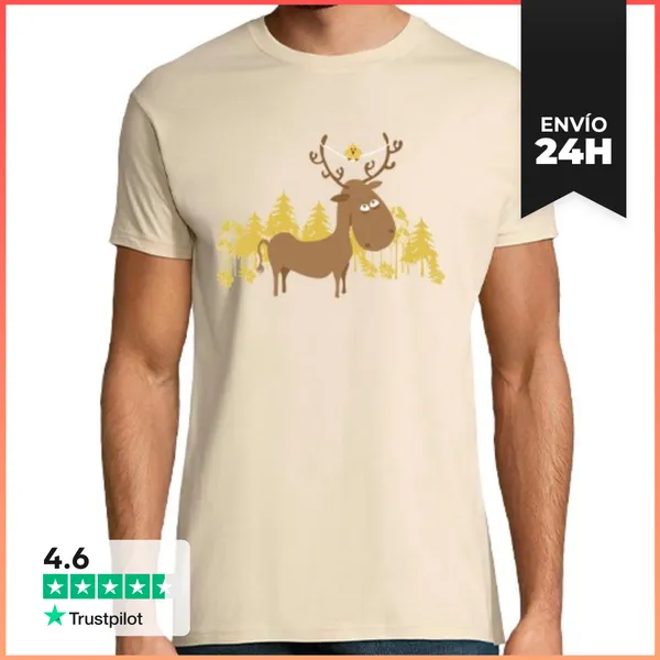 Camiseta Hombre Clásica Pajarillo Okupa LaTostadora