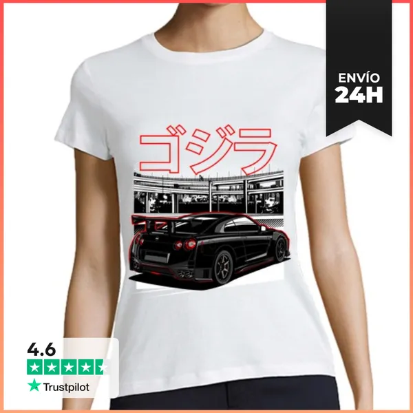 Camiseta Mujer Clásica GTR R35 Back LaTostadora