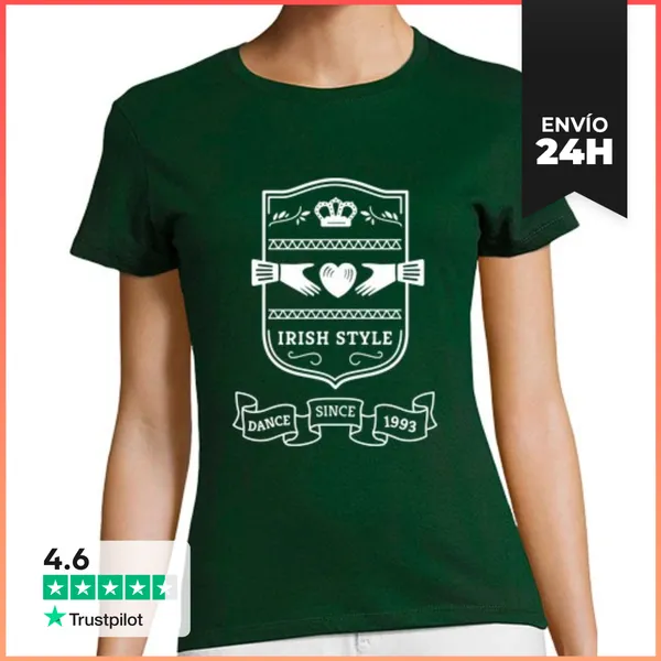 Camiseta Mujer Clásica Estilo Irlandés LaTostadora