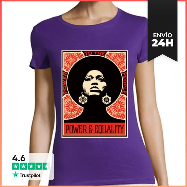 Camiseta Mujer Clásica Angela Davis LaTostadora