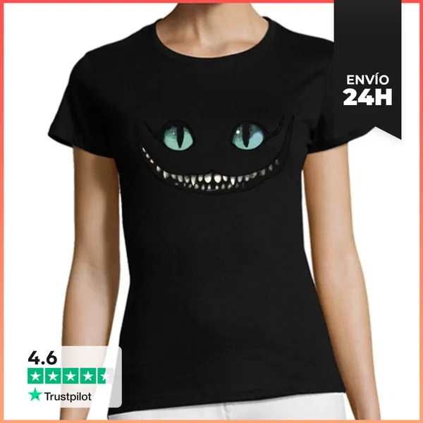 Camiseta Mujer Clásica Cheshire LaTostadora