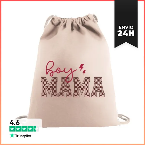 Mochila Saco Con Cuerdas BOY MAMA LaTostadora