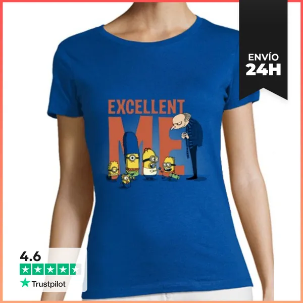 Camiseta Mujer Clásica Burns, Mi Villano Favorito LaTostadora