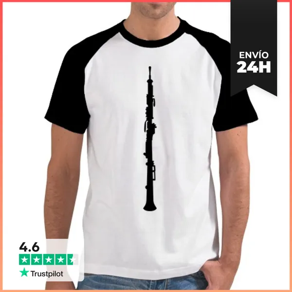 Camiseta Hombre, Estilo Béisbol Oboe LaTostadora