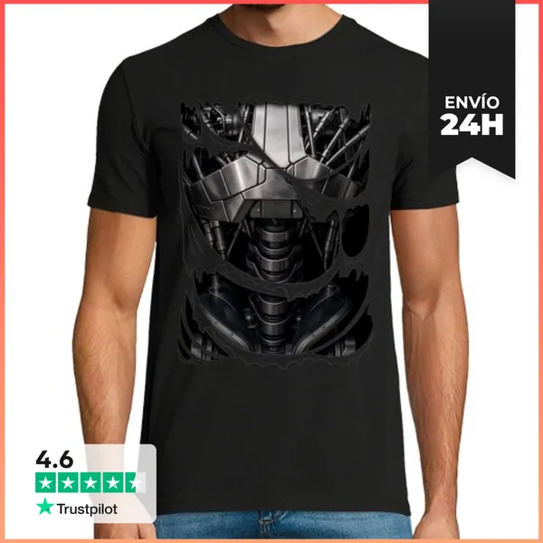 Camiseta Hombre Clásica Soy Un Terminator LaTostadora