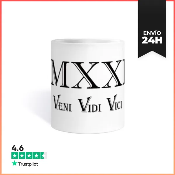 Taza 2024 Veni Vidi Vici MMXXIV LaTostadora