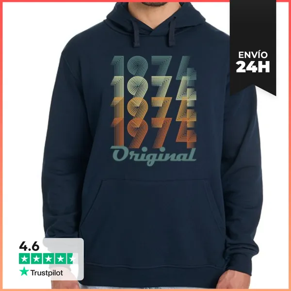 Sudadera Unisex Con Capucha Originales De 1974 LaTostadora