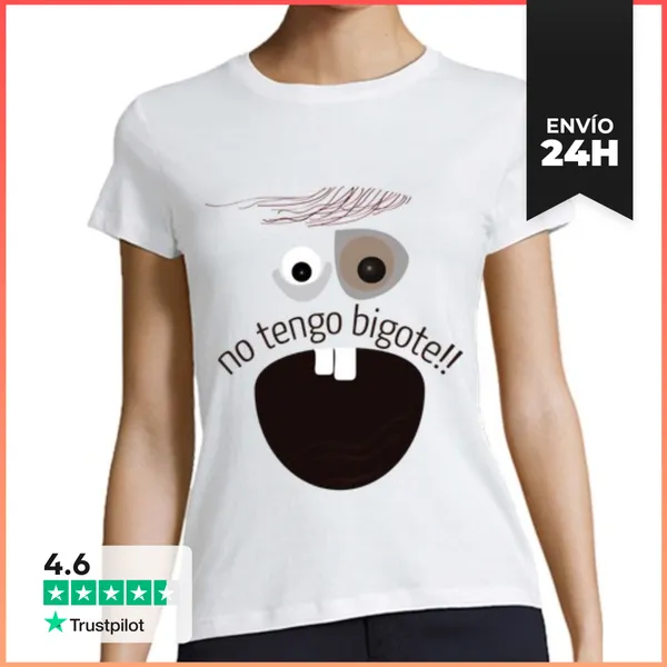 Camiseta Mujer Clásica Sin Bigote LaTostadora