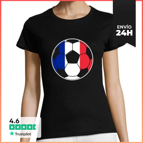 Camiseta Mujer Clásica Equipo De Fútbol Francia LaTostadora