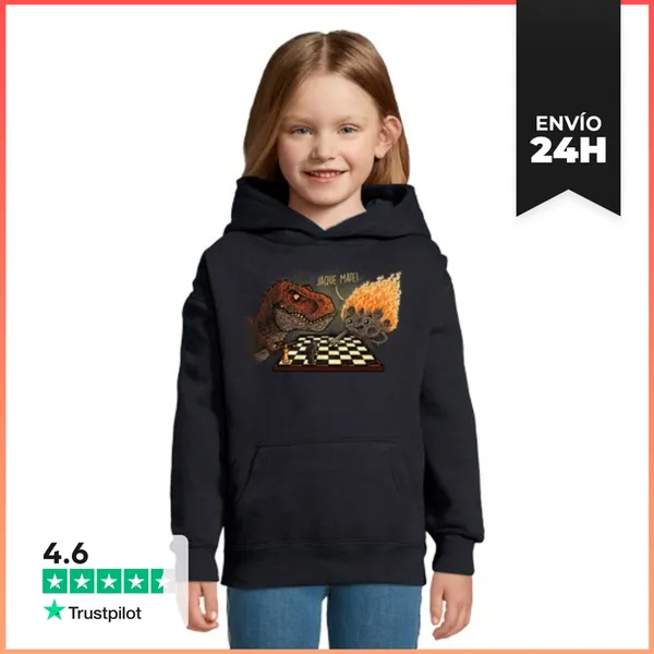 Sudadera Para Niños Con Capucha Jaque Mate! LaTostadora