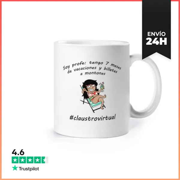 Taza Vacaciones Mujer Negro LaTostadora