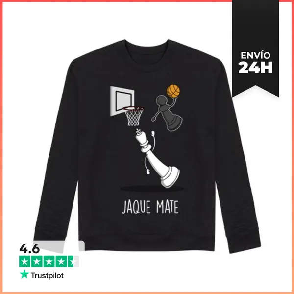 Sudadera Unisex Jaque Mate Black LaTostadora
