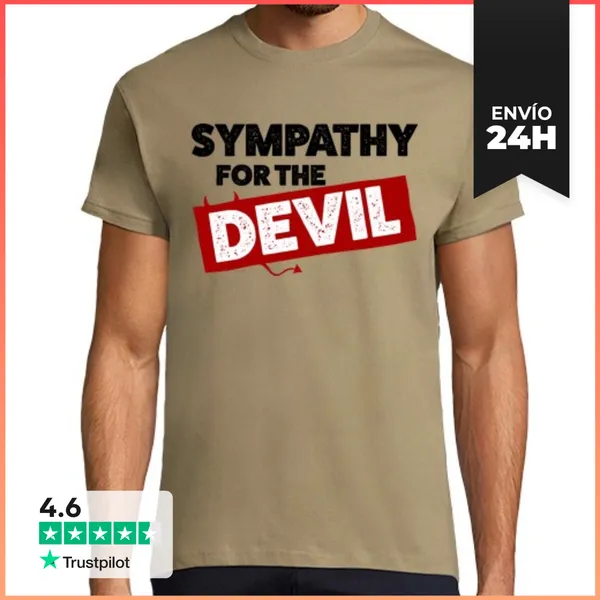 Camiseta Hombre Clásica Sympathy For The Devil LaTostadora